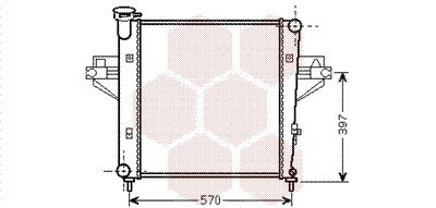 VAN WEZEL Radiaator,mootorijahutus 21002042